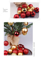 24 Pieces Electroplated Plastic Holiday Ornament Spheres, Lake Blue 4cm Hanging Balls for Christmas Garland and Halloween Celebration Layout
