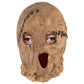 Scarecrow Style Halloween Full Head Mask, Creepy Burlap Textured Prank Face Cover for Themed Party, Cosplay Dress Up and Christmas Funny Gathering Activity, Model 40227