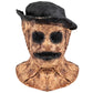 Top Hat Decor Scarecrow Latex Mask, Retro Terror Full Head Cover for Halloween Masquerade Ball, Haunted Venue Decor and Christmas Themed Performance, Model 40559