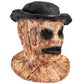 Top Hat Decor Scarecrow Latex Mask, Retro Terror Full Head Cover for Halloween Masquerade Ball, Haunted Venue Decor and Christmas Themed Performance, Model 40559