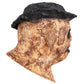 Top Hat Decor Scarecrow Latex Mask, Retro Terror Full Head Cover for Halloween Masquerade Ball, Haunted Venue Decor and Christmas Themed Performance, Model 40559