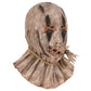 Cross Stitch Eye Scarecrow Full Head Mask, Frayed Burlap Edge Scary Face Cover for Halloween Cosplay Party, Holiday Carnival and Funny Christmas Dress Up, Model 40880
