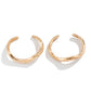 Dual Layer Irregular Wave Bangle 2 Pieces Set, Gold Stackable Metal Open Bracelet, Women Fashion Matching Jewelry as Christmas Halloween Holiday Gift Pack, Code 5091