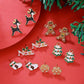 E1253-1 Cute Holiday Piercing Earrings, Christmas & Halloween Photo Prop Decor Jewelry, Versatile Daily Outfit Matching Studs, Thoughtful Holiday Giveaway Gift