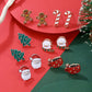 E1253-1 Cute Holiday Piercing Earrings, Christmas & Halloween Photo Prop Decor Jewelry, Versatile Daily Outfit Matching Studs, Thoughtful Holiday Giveaway Gift