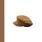 Mini Luxury‑Look Beret Hat, Khaki Tone, Adjustable 56‑58cm, Christmas & Halloween Gentle‑style Outfit Accessory, Soft Retro Painter Cap, Festival Gifting
