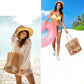 Women Mesh Beach Tote Shoulder Handbag, Brown, Summer Outdoor Travel Daily Use Bag, Christmas & Halloween Vacation Outfit Accessory, Practical Holiday Gift for Ladies