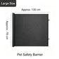 Automatic Retractable Pet Gate, Large Size Black 78*130cm, Anti‑jump Cat Separation Fence, Home Safety Barrier, Christmas & Halloween Pet Supply, Thoughtful Holiday Present