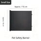 Auto Retractable Cat Barrier Gate, Small Size Black 78*110cm, Anti‑jump Pet Safety Fence, Home Isolation Guard, Christmas & Halloween Pet Supply, Thoughtful Holiday Souvenir