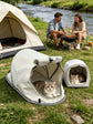 Pet Tent House for Cats & Dogs 68x35x30cm Dark Grey,Lightweight Portable Pet Shelter,Sun‑proof Indoor Outdoor Bed for Camping Picnic Lawn Trip,Ideal for Christmas Halloween Holiday Use & Pet Gift