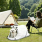 Pet Tent House for Cats & Dogs 68x35x30cm Dark Grey,Lightweight Portable Pet Shelter,Sun‑proof Indoor Outdoor Bed for Camping Picnic Lawn Trip,Ideal for Christmas Halloween Holiday Use & Pet Gift