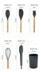 Silicone Kitchen Utensils 12‑Piece Set Dark Green,Complete Spatula & Soup Spoon Cookware Set for Non‑Stick Pots,Daily Home Kitchen Gadget,Christmas Halloween Surprise Gift Idea