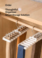 Closet Accessory Hanging Storage Rack,10‑Hole Belt & Tie Organiser for Scarf Display,Beige 2‑Pack,Neat Wardrobe Solution,Christmas Halloween Practical Household Present