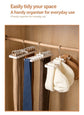 Mixed‑Colour Belt Organiser Hanger,10‑Hole Closet Storage Rack for Belts Ties Scarves,Brown & Beige 2‑Pack,Wardrobe Space Saver,Christmas Halloween Home Decor Matching Gift