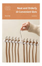 Dual‑Tone Wardrobe Accessory Hanger,10‑Slot Multi‑Function Storage Holder for Belts Scarves Ties,Brown & Black 2‑Pack,Closet Tidy Tool,Christmas Halloween Household Practical Gift