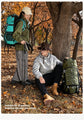 Expandable Travel Hiking Backpack 60L Lake Blue,Nylon Outdoor Rucksack With Rain Cover,Heavy‑Duty Pack for Trekking Camping,Christmas Halloween Adventure‑Lover Household Present