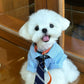 Breathable Thin Pet Shirt for Small Pets, Elegant Collared Clothing Matching Tie, Green, Size M, Back Length 29cm, Ideal for 5‑7kg Pets, Christmas Halloween Pet Holiday Present