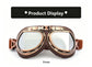 Retro Bronze Harley Helmet Riding Goggles, Wind & Sand Proof Motocross Eyewear, Bronze Frame with Smoke Grey Lens, Versatile Outdoor Cycling Accessory, Christmas Halloween Biker Holiday Gift