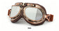 Retro Bronze Harley Helmet Riding Goggles, Wind & Sand Proof Motocross Eyewear, Bronze Frame with Smoke Grey Lens, Versatile Outdoor Cycling Accessory, Christmas Halloween Biker Holiday Gift