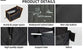 Single Seat Car Pet Mat for Back Row, Hardened Base Mesh Dog Basket, Waterproof Dirt Resistant Pet Car Seat Cover, Grey Large Size, Christmas Halloween Pet Owner Gift