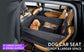 Waterproof Anti-Dirty Dog Car Basket Mat, Hard Reinforced Bottom With Breathable Mesh, Back Single Seat Pet Cushion, Black Large Size, Christmas Halloween Travel Pet Present