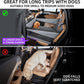 Waterproof Anti-Dirty Dog Car Basket Mat, Hard Reinforced Bottom With Breathable Mesh, Back Single Seat Pet Cushion, Black Large Size, Christmas Halloween Travel Pet Present