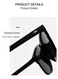Classic Full Frame Round Sun Glasses, Trendy Retro Style Eyewear for Daily Outfits, Gloss Black Frame with Dual Grey Lenses, Christmas & Halloween Casual Wear Present