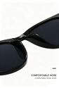 Retro Full Rim Round Sunglasses, Multi-purpose Stylish Outdoor UV Shades, Transparent Tea Frame with Dual Tea Lenses, Christmas & Halloween Eyewear Gift