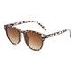 Full Frame Fashion Round Sun Glasses, Slim Face Design Retro Casual Sunglasses, White Floral Frame with Dual Tea Lenses, Christmas & Halloween Trend Gift