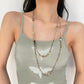 Mini Coconut Tree Layered | Y2K Tropical Beaded Necklace | Halloween Beach Vacation Gift | Stacked Palm Tree Clavicle Chain Holiday Spicy Girl Accessory