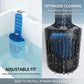 Black Metal Hook | Minimalist Toilet Tank Cleaner Holder | Halloween Home Essential Gift | Waterproof No-Punch Hanging Block Stand