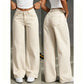 Khaki Size 5XL (Recommended 92.5-100.0kg / 203.9-220.5lbs) | Extra Large Straight Jeans | Halloween Casual Full Figure Gift | High Waist Loose Fit Denim