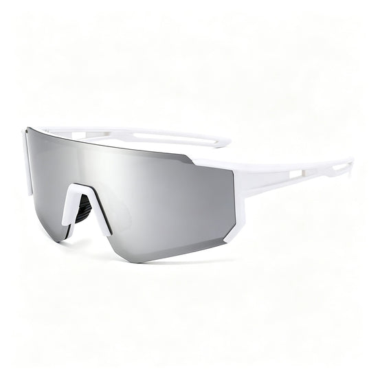 White Frame Gray Lens | Casual Outdoor Riding Eyewear | Halloween Daily Commute Gift | All-Match UV Blocking Protective Sunglasses