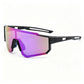 Black Frame Purple Mercury | Mysterious Stylish Riding Goggles | Halloween Personality Gift | Eye-Catching Reflective Cool Cycling Sunglasses