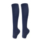 Open Toe Navy Blue Compression Calf Socks Size L/XL (39-42) | Halloween Stain-Resistant Work Gift | Durable Calf Compression Socks for Office Standing