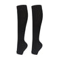 Open Toe Black Compression Calf Socks Size S/M (35-38) | Christmas Slim Sport Gift | Snug Fit Black Compression Socks for Running & Gym Workout