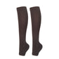 Open Toe Coffee Brown Compression Calf Socks Size S/M (35-38) | Halloween Cozy Fit Gift | Slim Fit Coffee Brown Compression Socks for Jogging & Daily Wear