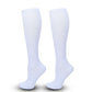 Flat Panel White Compression Calf Socks Size L/XL (39-42) | Christmas Basic Classic Gift | Flat White Compression Socks for Daily Standing & Travel