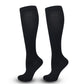Flat Panel Black Compression Calf Socks Size S/M (35-38) | Halloween All-Match Slim Gift | Flat Black Calf Support Socks for Running & Daily Wear