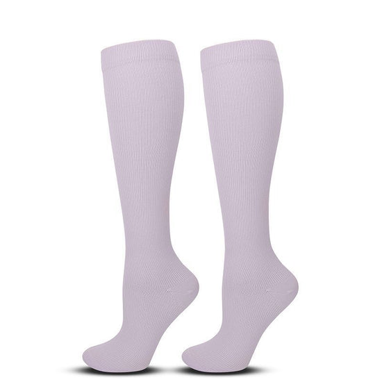 Flat Panel Light Purple Compression Calf Socks Size S/M (35-38) | Halloween Soft Elegant Gift | Slim Light Purple Calf Support Socks for Outings