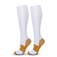Two-Tone White Compression Calf Socks Size XXL (43-46) | Christmas Plus Size Style Gift | Wide Calf Two-Tone White Compression Socks for Big Size