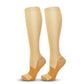 Two-Tone Nude Compression Calf Socks Size S/M (35-38) | Halloween Natural Chic Gift | Slim Two-Tone Nude Calf Support Socks for Travel Commute