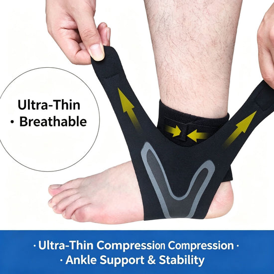 Premium Ankle Support Brace Pair (Left + Right) Size S (AU 2-4) | Christmas Dual Foot Basic Gift | Anti-Sprain Ankle Wrap for Basketball Football Outdoor Sports