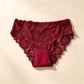 Red Hollow Out Lace Panties 4 Pack Size L | Christmas Romantic Comfort Gift | Cotton Gusset High Stretch Women&