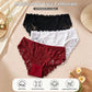 Green Hollow Out Lace Panties 4 Pack Size S | Halloween Fresh Forest Gift | Cotton Gusset High Elastic Women&