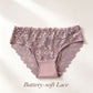Coffee Brown Hollow Out Lace Panties 4 Pack Size M | Christmas Cozy Fit Gift | Cotton Gusset Stretchy Comfort Women&