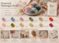 Soft Jade Tone Preserved Hydrangea Resin Craft Supply Kit 6×5g Boxes