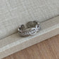 Hollow Out Zircon Ring | Halloween Elegant Jewelry Gift | Light Luxury Stack‑Wear Style Fashion Finger Ring