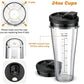 Replacement Ninja Blender Cup Compatible with 32oz 24oz 18oz BL480 BL482,24oz Blender Cup with Flip鈥慣op Lid,Halloween Home Kitchen Supply Gift