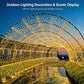 Male‑Female Connector 8‑Modes LED String Light Controller, Multiple Light Effects Switchable For Party Atmosphere, Halloween Scene Ornament Part, Warm White
